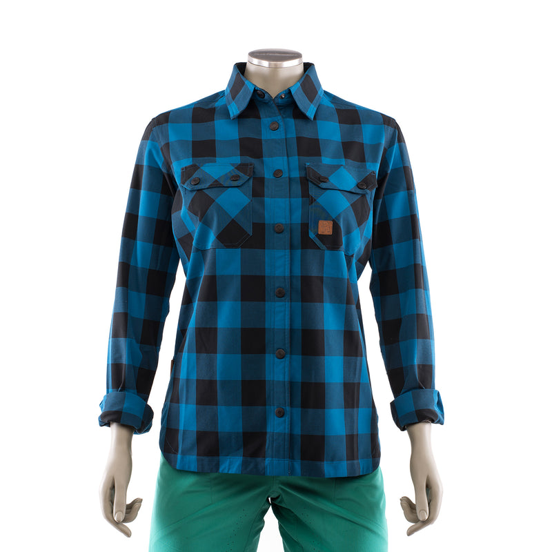 Burke Womens Technical Plaid Mountain Bike Shirt Chromag Bikes